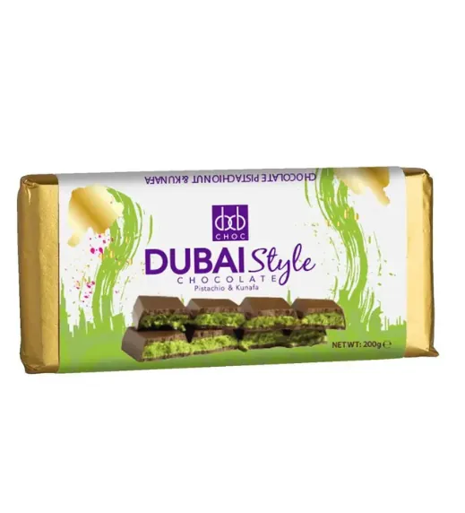 Dubai Style Milk Chocolate Bar 200g